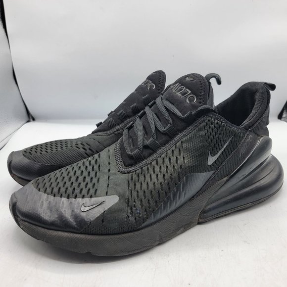 Nike Air Max 270 Mens 10 Triple Black Shoes Athletic Outdoors Casual AH8050-005 main image 10